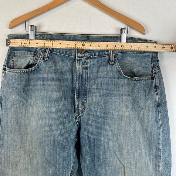 Levis 559 Jeans Mens 38x32 Blue Relaxed Straight Mid Rise Medium Wash Denim Y2K - Picture 6 of 11